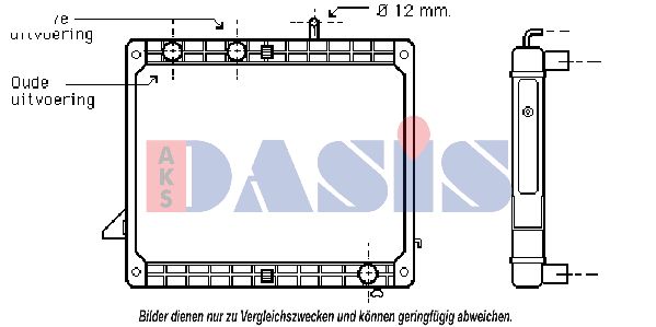 AKS DASIS Radiaator,mootorijahutus 130540N